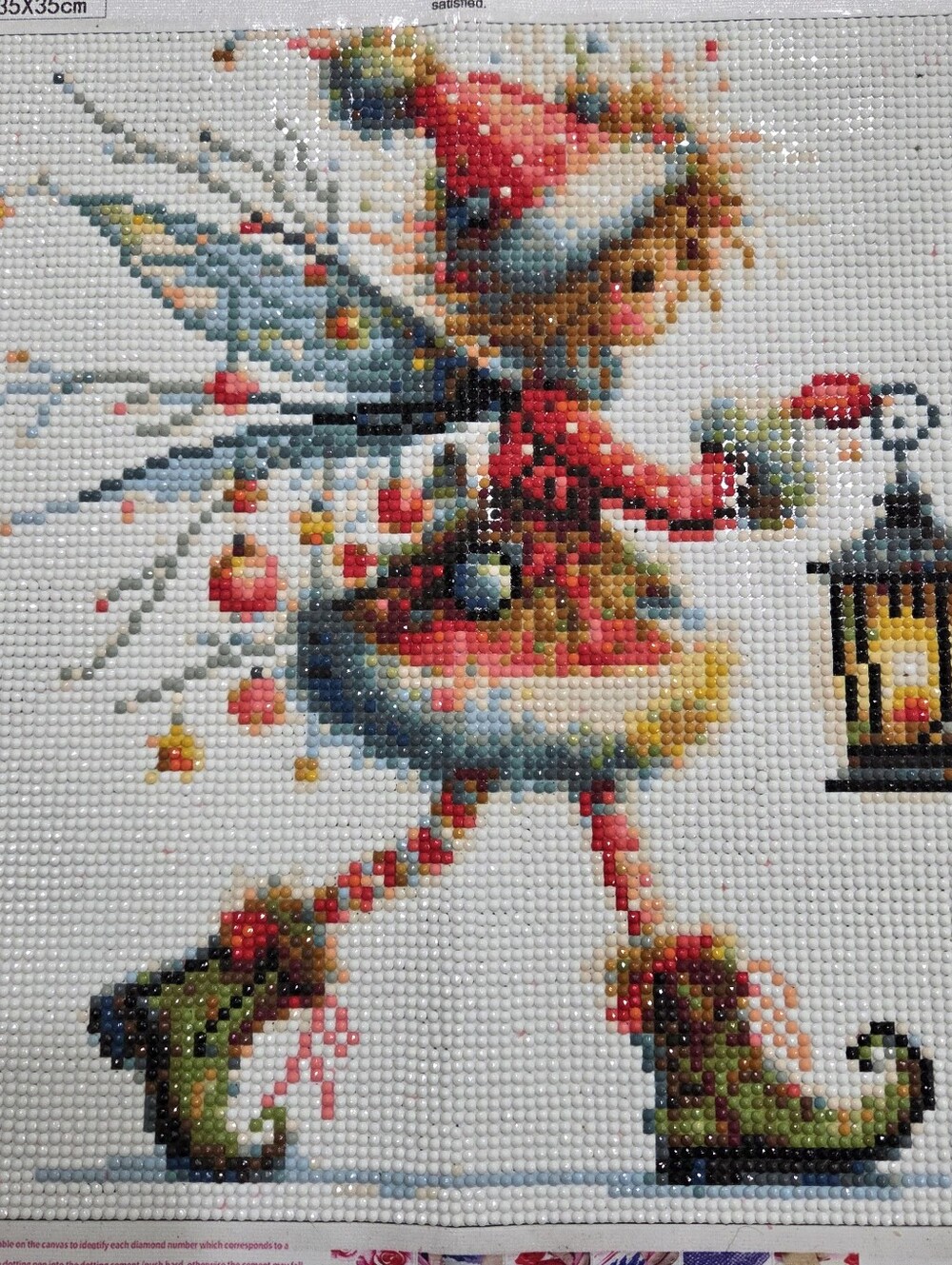 Christmas Holiday Ornament Fairy Elf 5D Diamond Painting Kit New - Picture 9 of 9